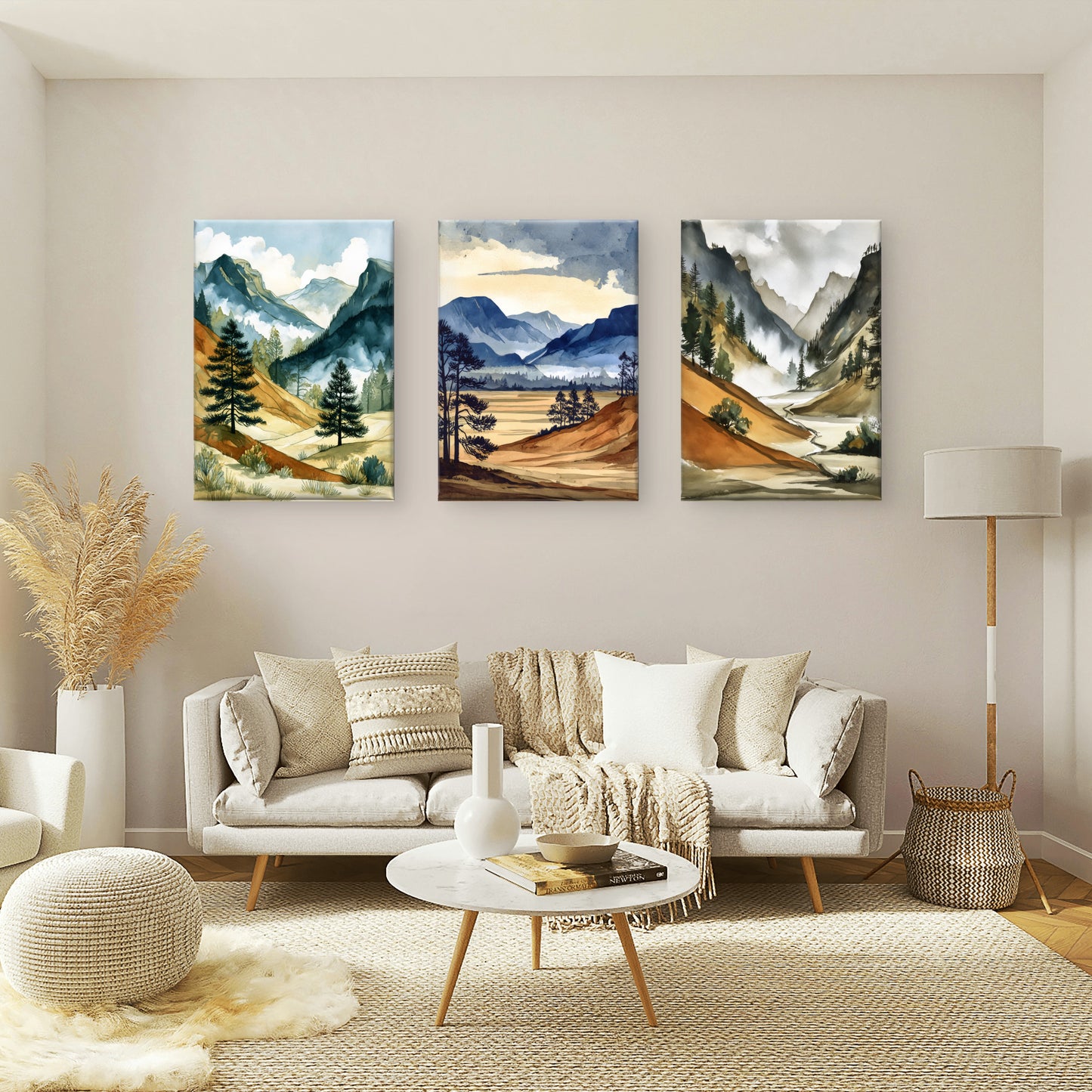 “Mountain Calm – Set of 3 Wall Art”