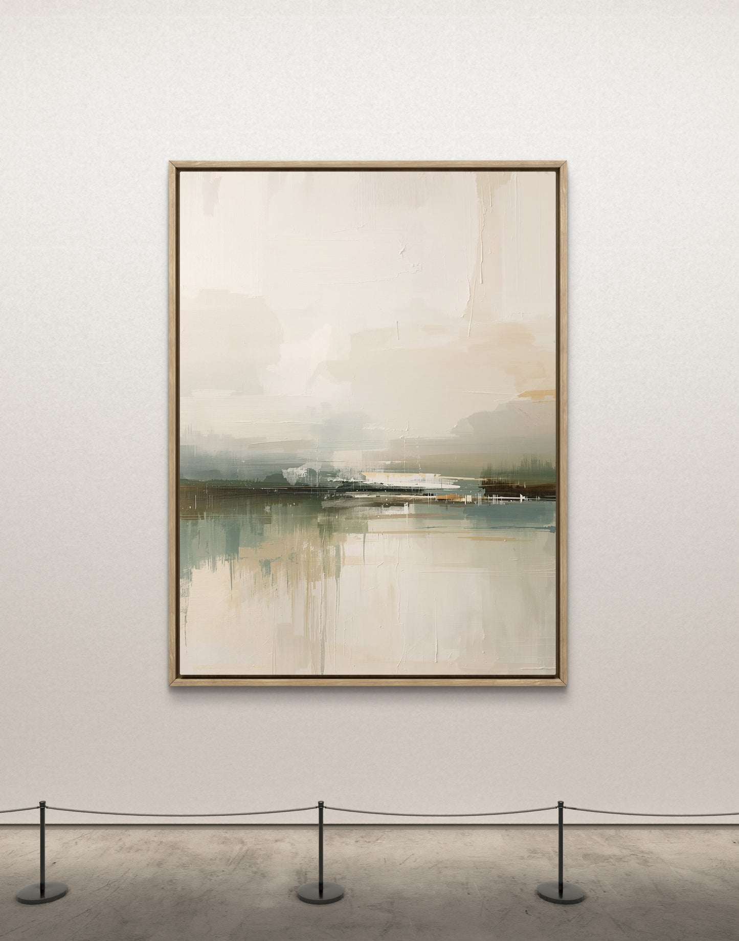 Minimal Abstract Landscape in Soft Neutral Tones