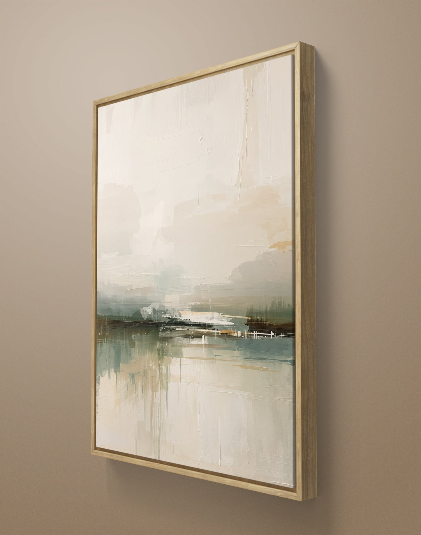 Minimal Abstract Landscape in Soft Neutral Tones