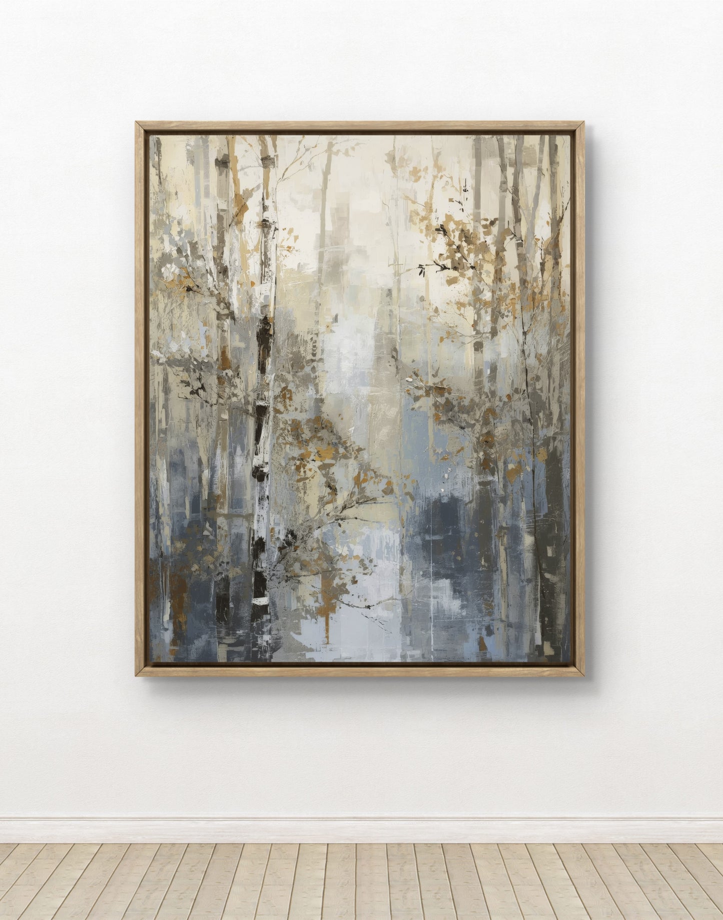Forest Silence — Abstract Nature Wall Art