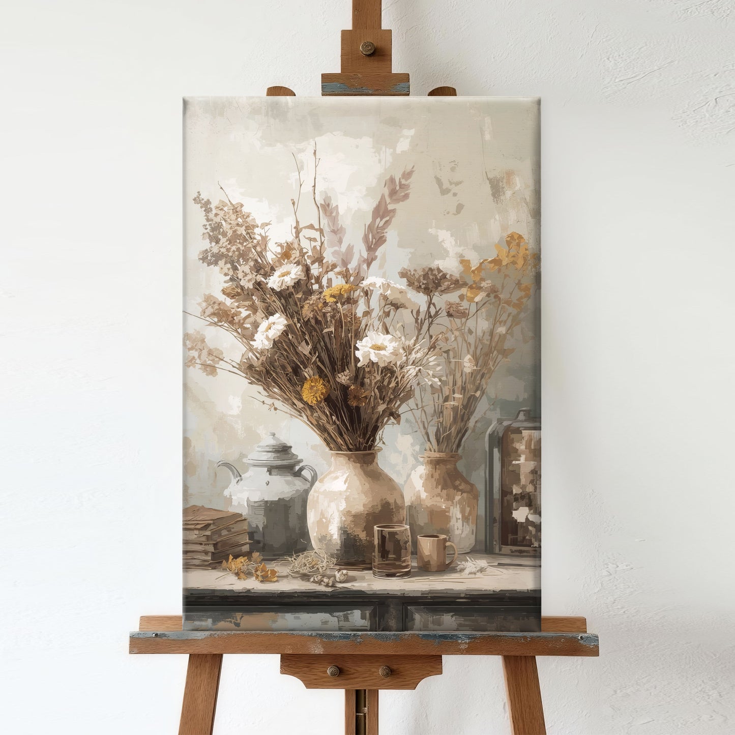 Rustic Landscape Autumn Calm – Vintage Floral Wall ArtWall Art