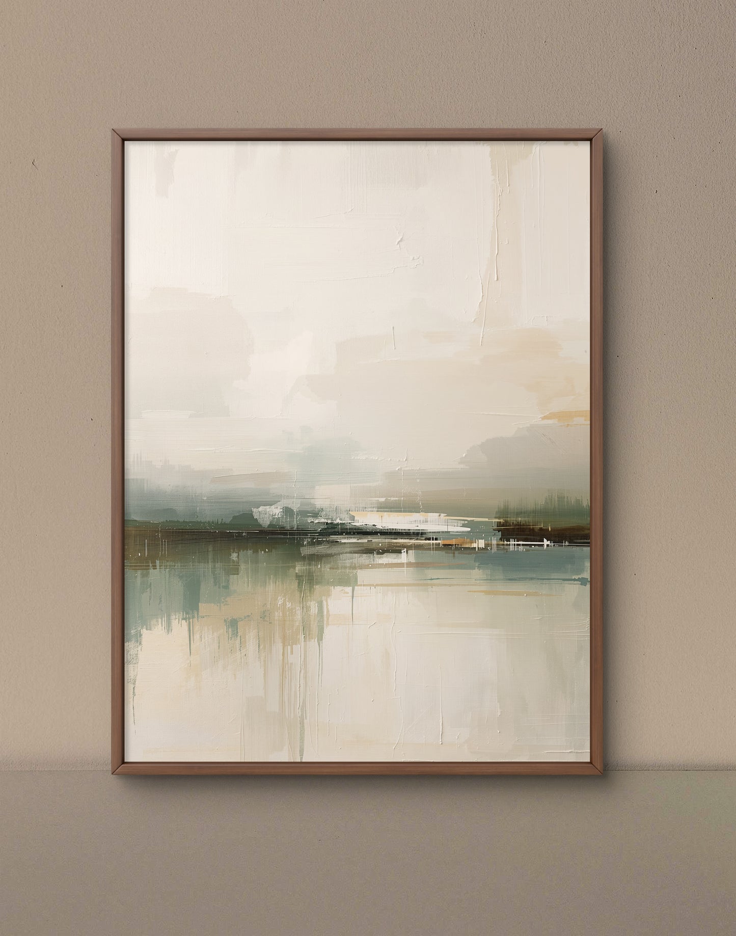 Minimal Abstract Landscape in Soft Neutral Tones