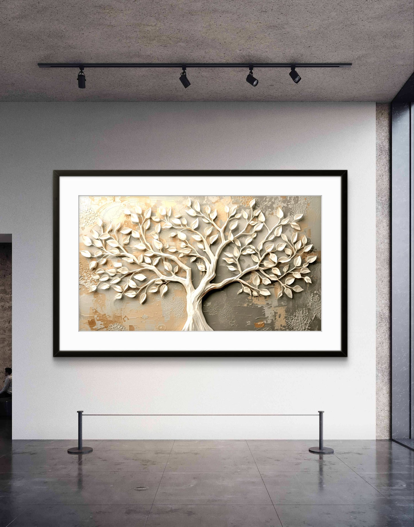 Tree of Harmony – Textured Neutral Wall Art