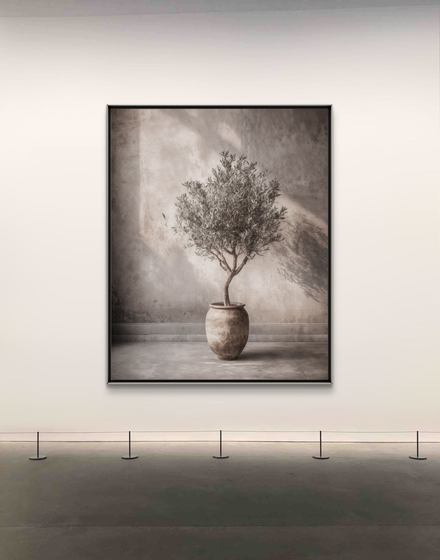 Stillness of the Olive Tree – Calm Minimalist Wall Art