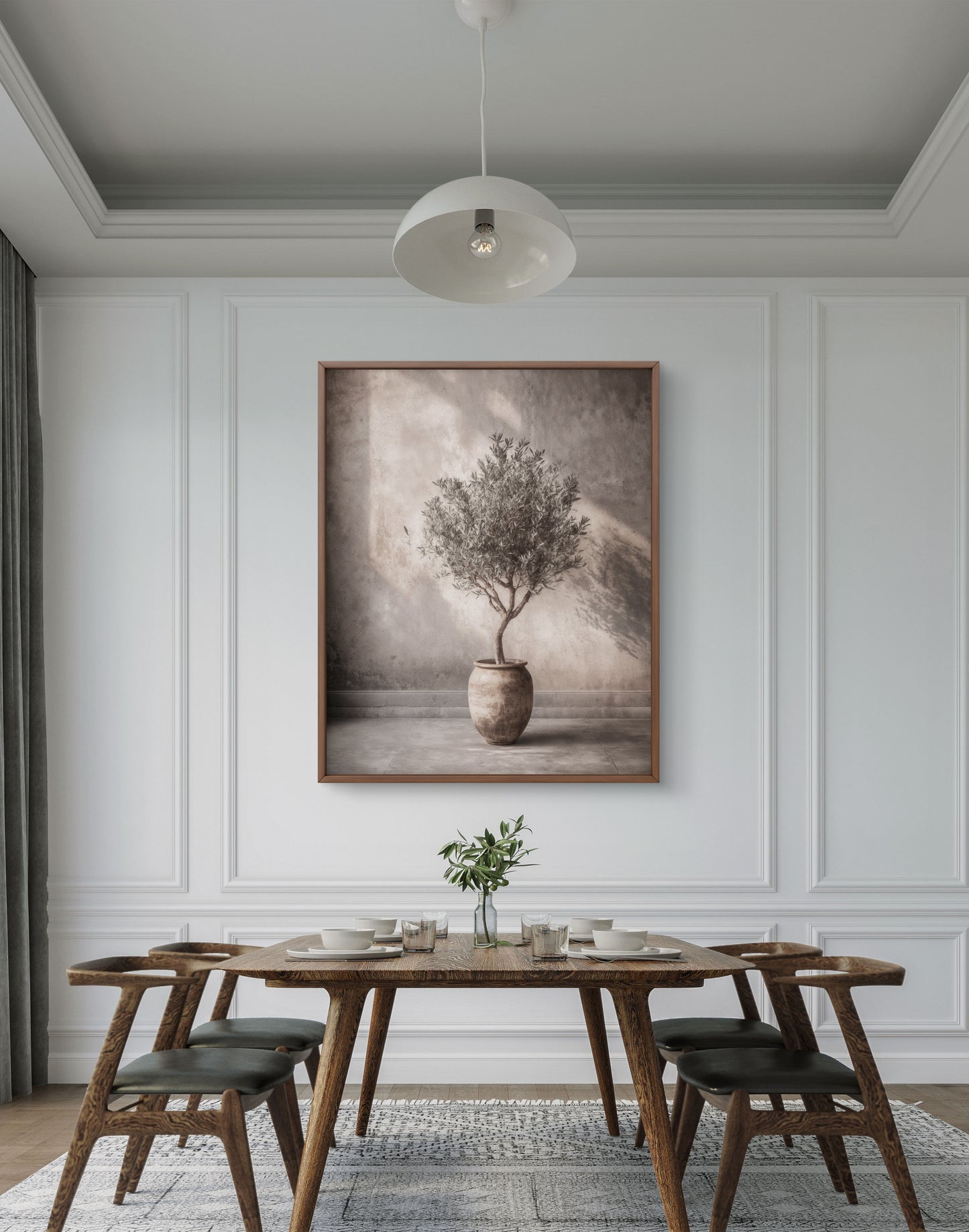 Stillness of the Olive Tree – Calm Minimalist Wall Art
