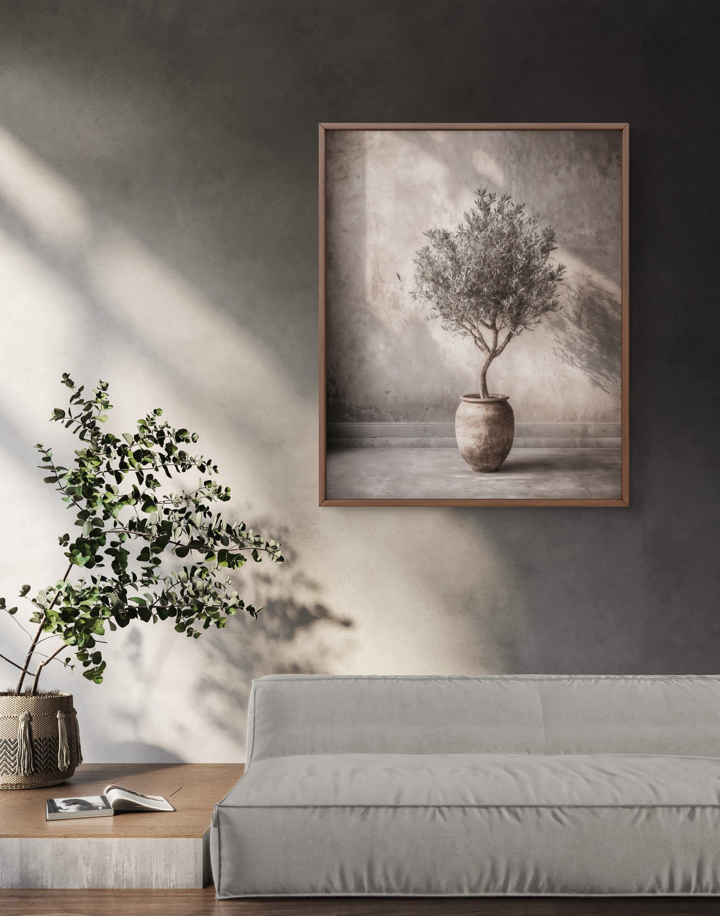 Stillness of the Olive Tree – Calm Minimalist Wall Art