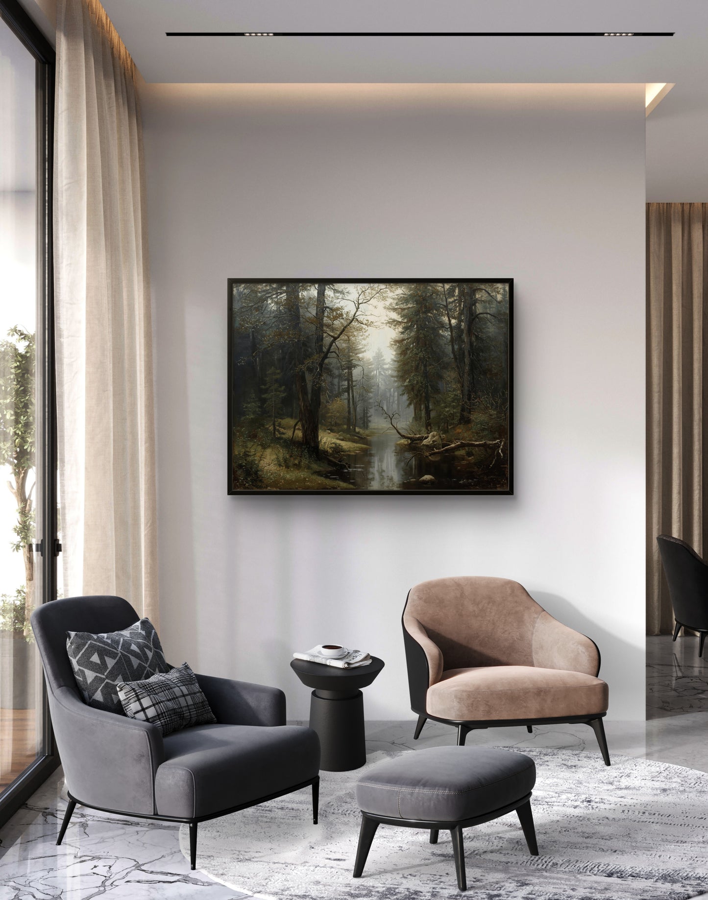 A Moment Before Sound – Moody Forest Landscape Wall Art