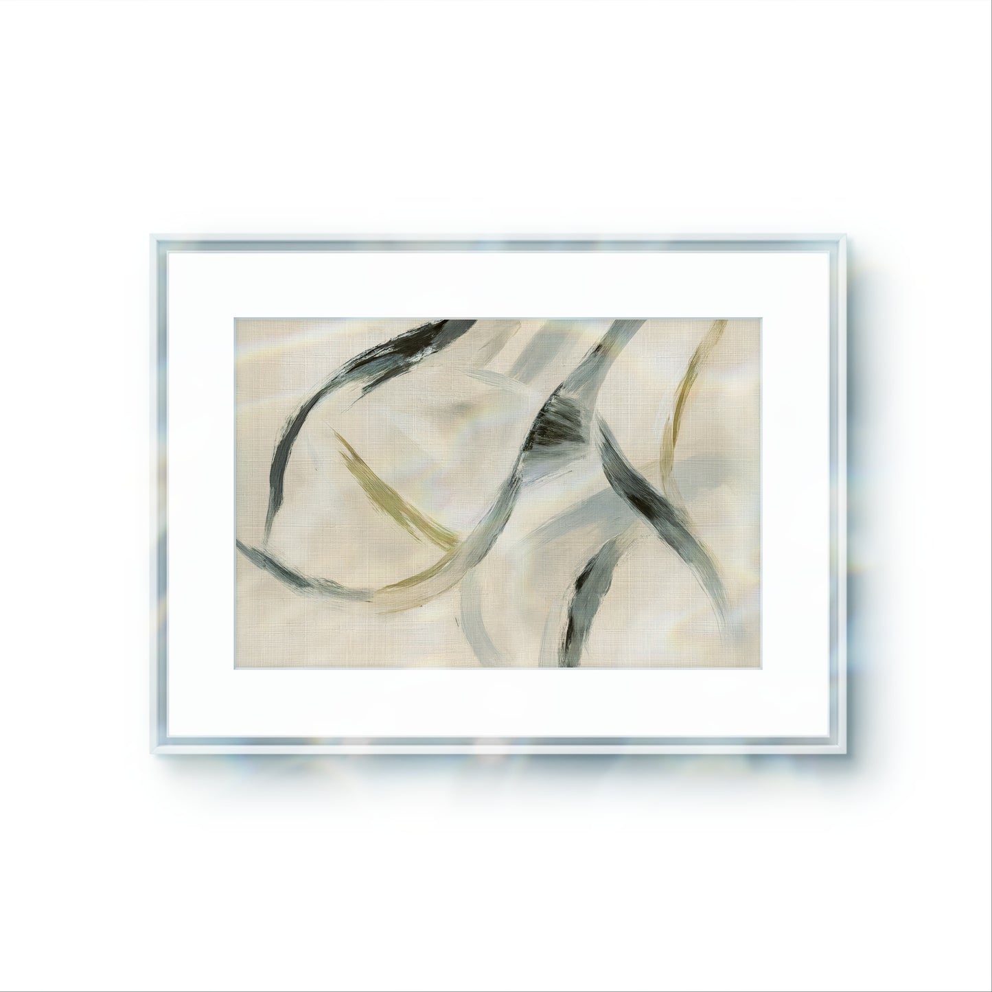 Waves of Serenity – Abstract Neutral Wall Art