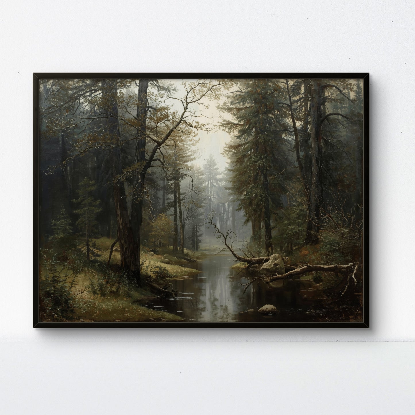 A Moment Before Sound – Moody Forest Landscape Wall Art