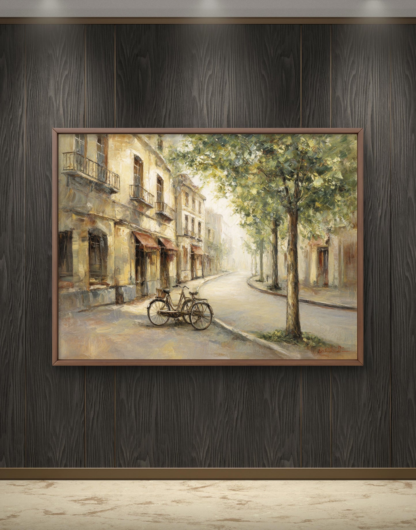 European Street Scene – Neutral Vintage Wall Art