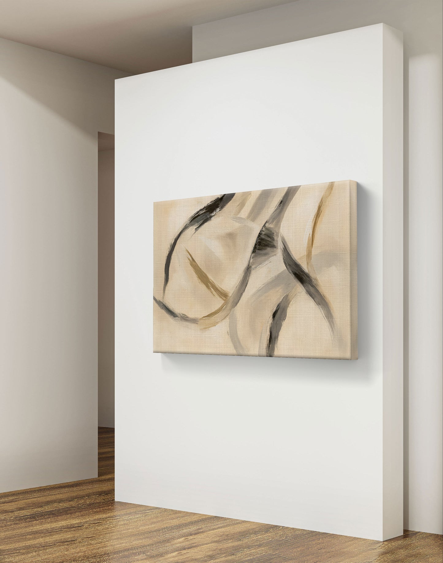 Waves of Serenity – Abstract Neutral Wall Art
