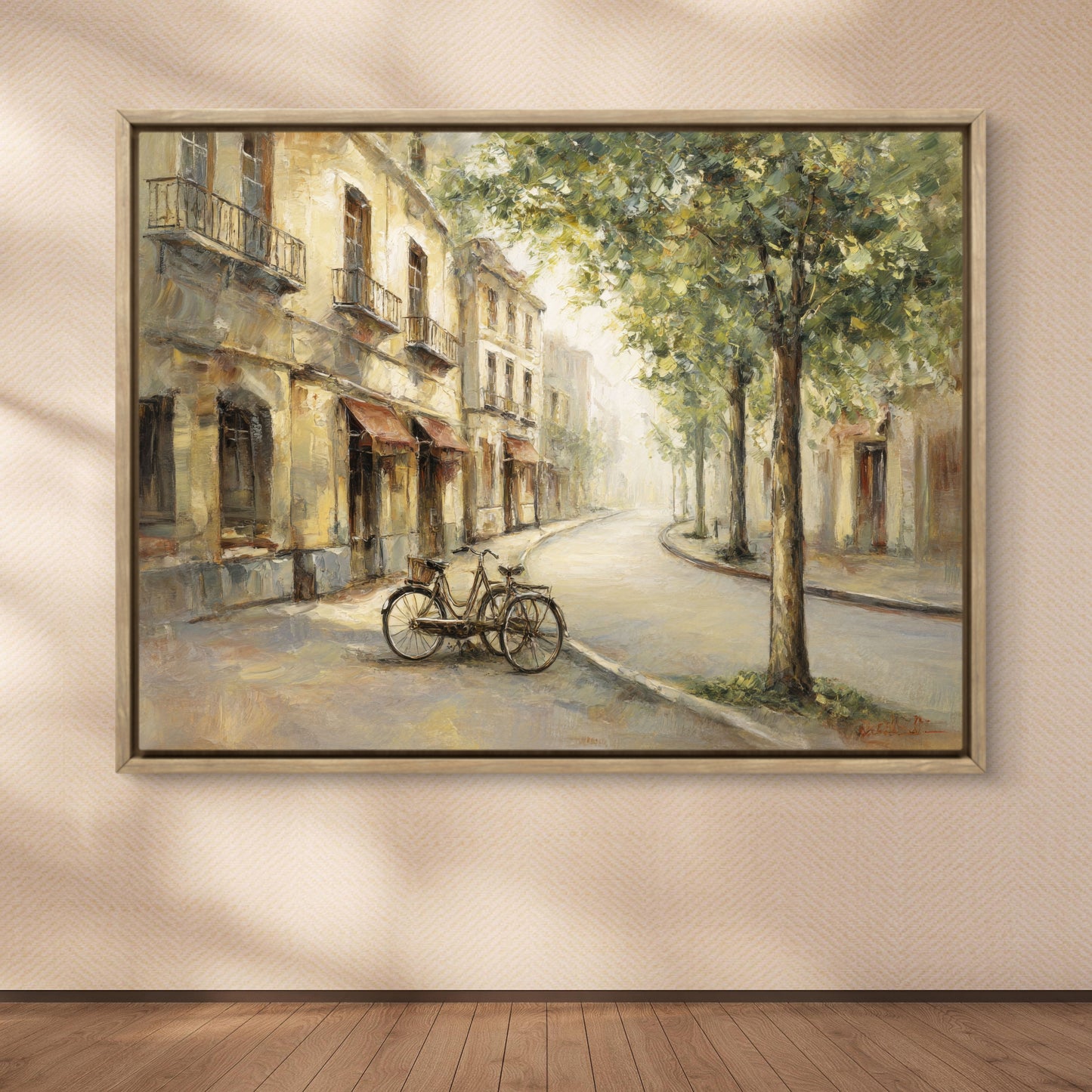 European Street Scene – Neutral Vintage Wall Art