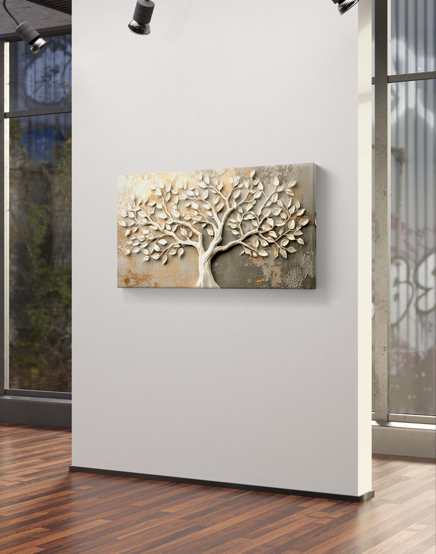 Tree of Harmony – Textured Neutral Wall Art