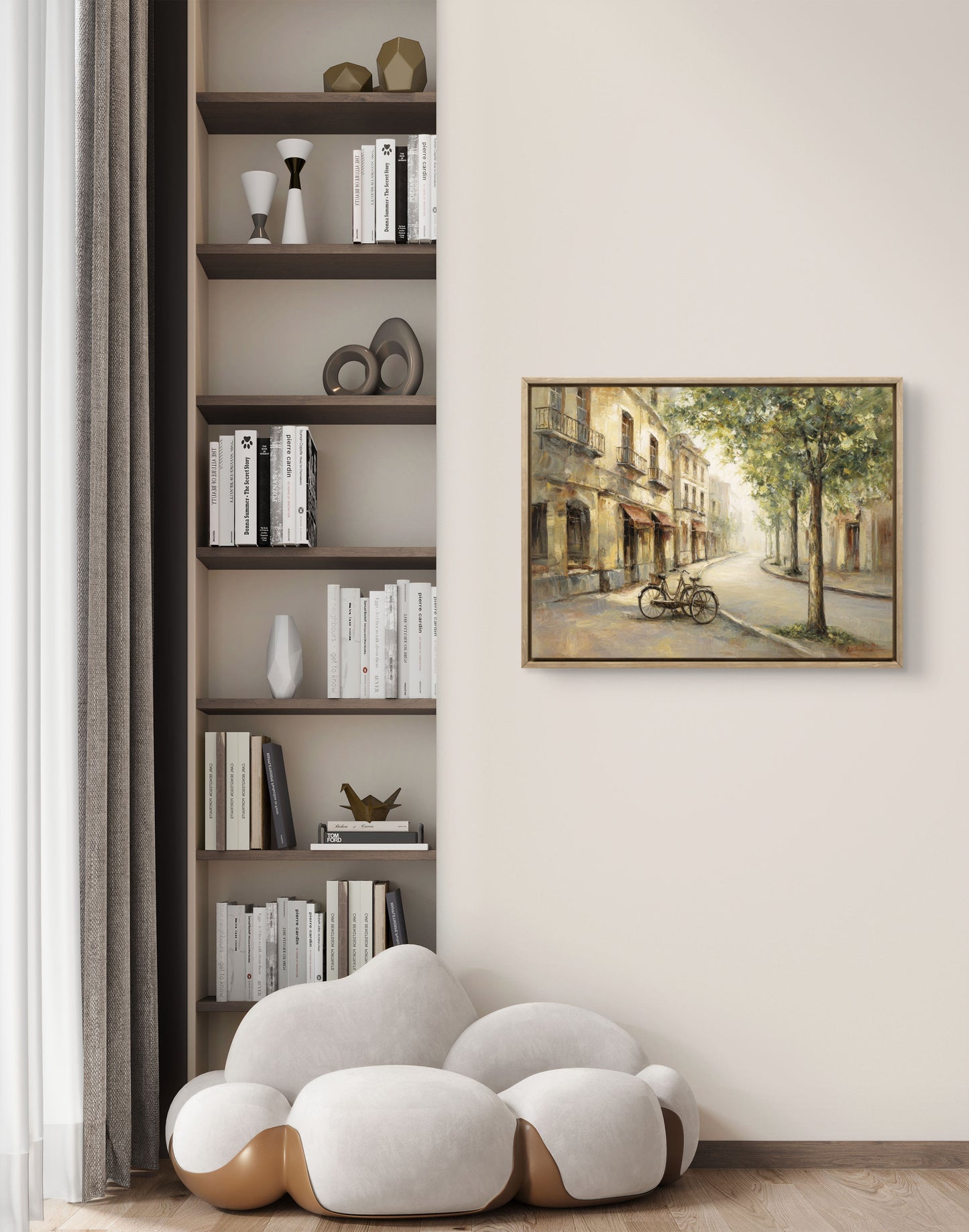 European Street Scene – Neutral Vintage Wall Art