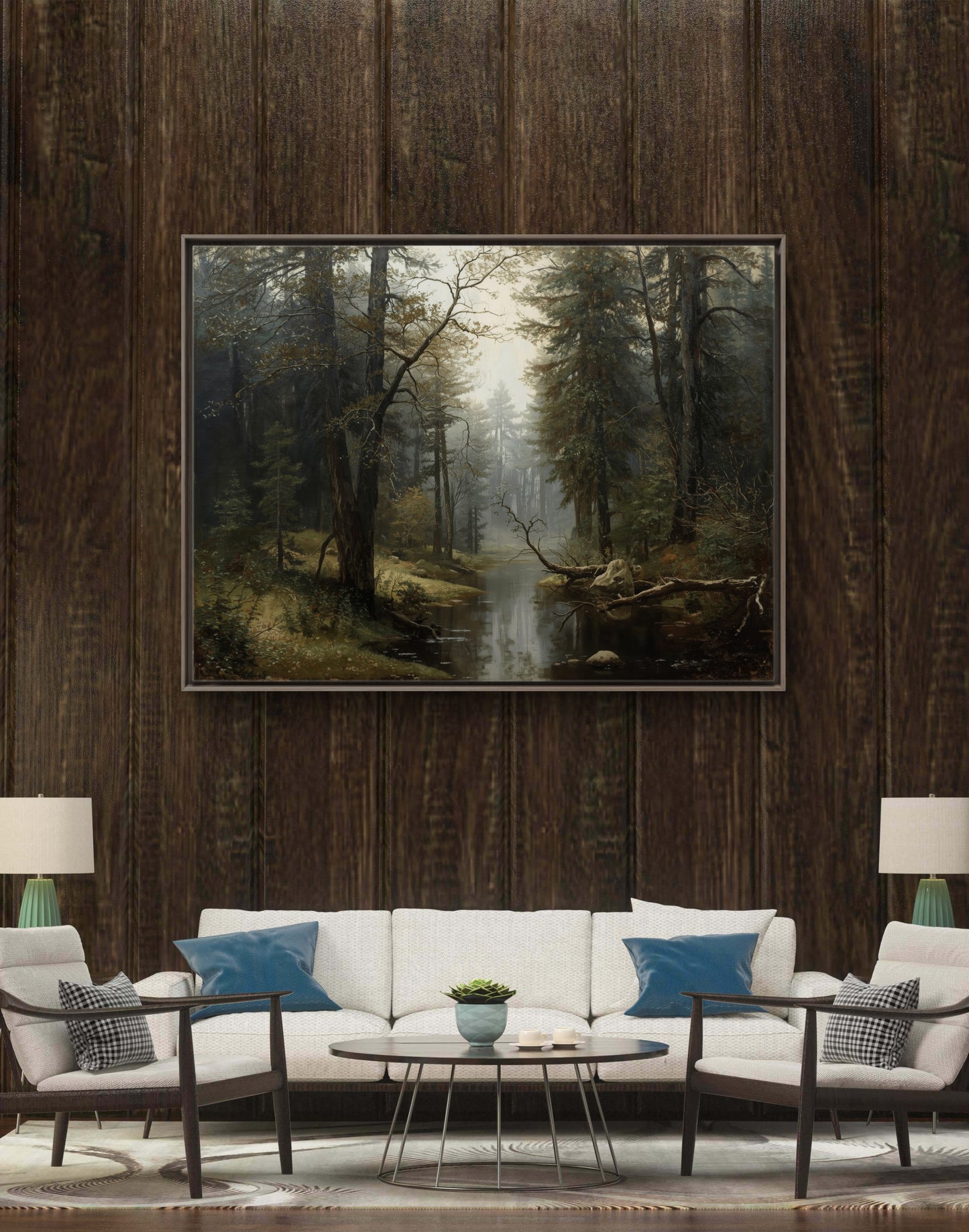 A Moment Before Sound – Moody Forest Landscape Wall Art