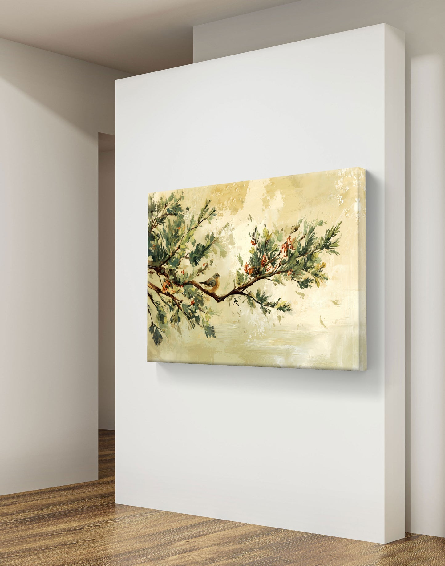 The Moment Before Movement – Minimal Nature Wall Art on Canvas