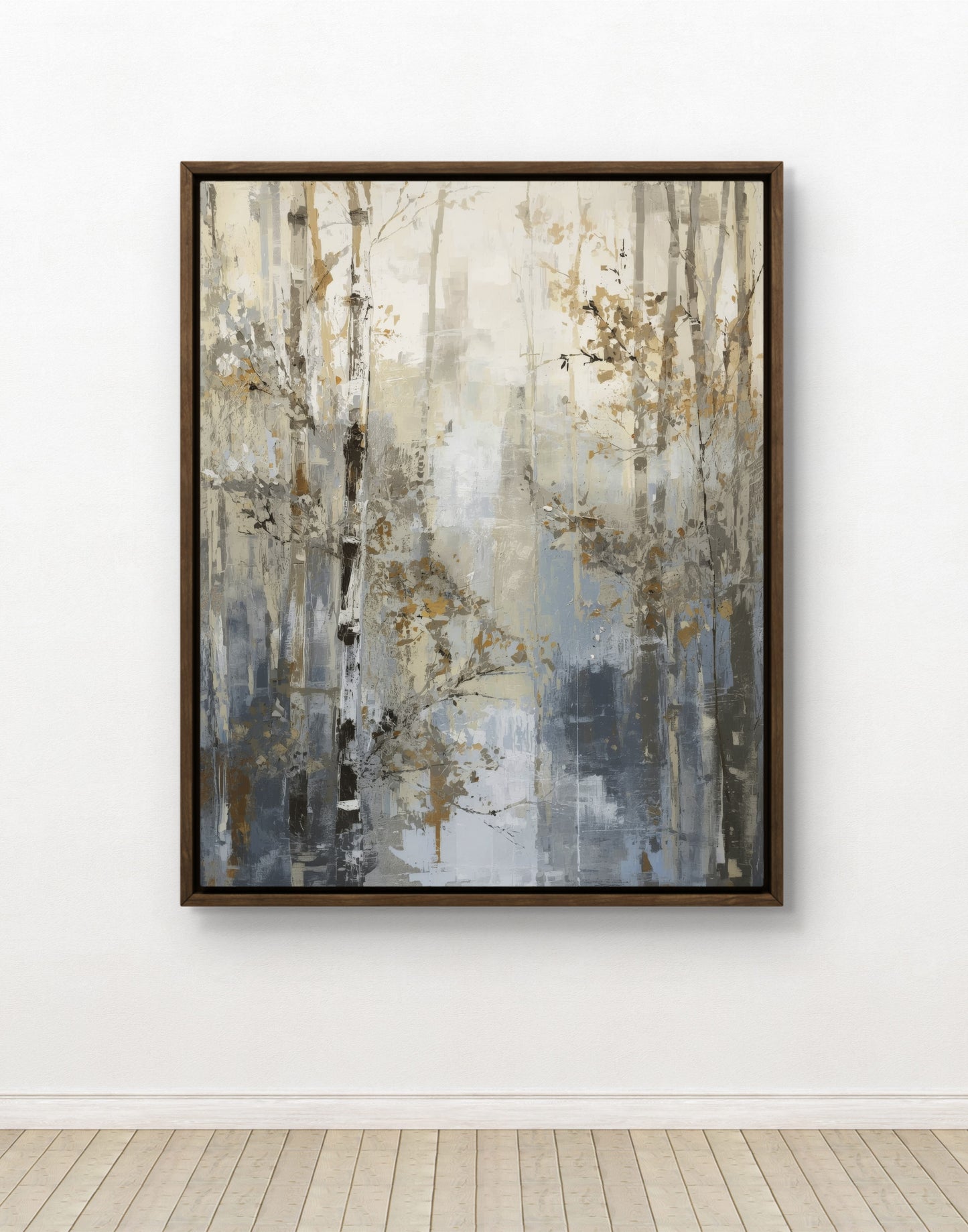 Forest Silence — Abstract Nature Wall Art