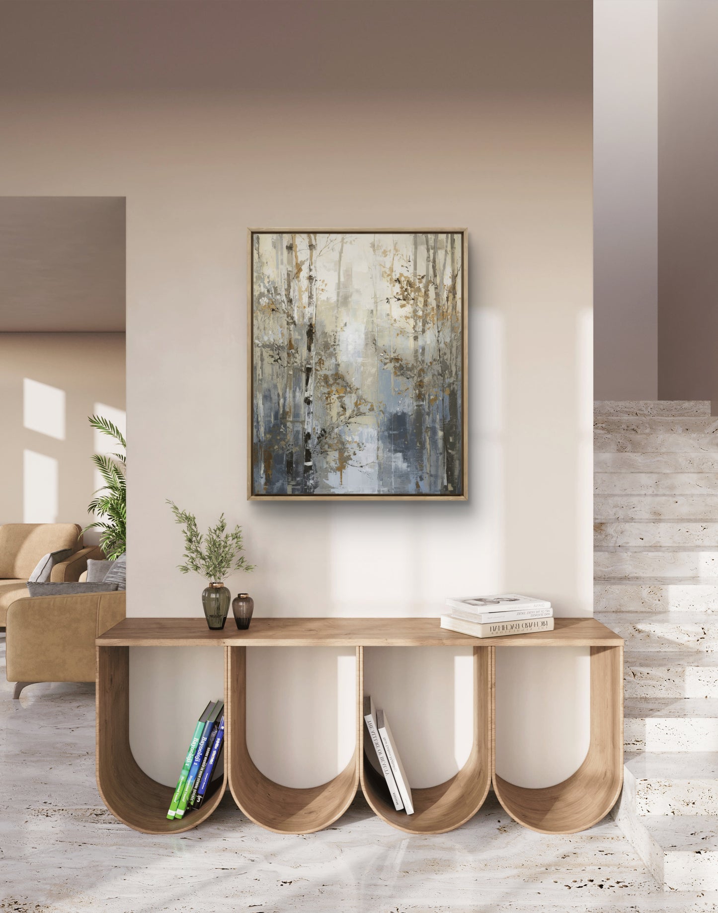Forest Silence — Abstract Nature Wall Art