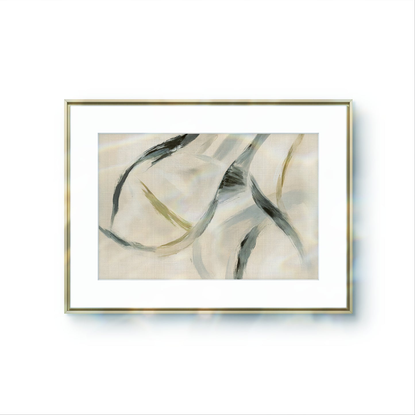 Waves of Serenity – Abstract Neutral Wall Art