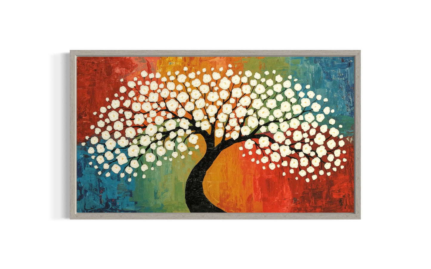 Blossom of Harmony – Textured Tree Wall Art