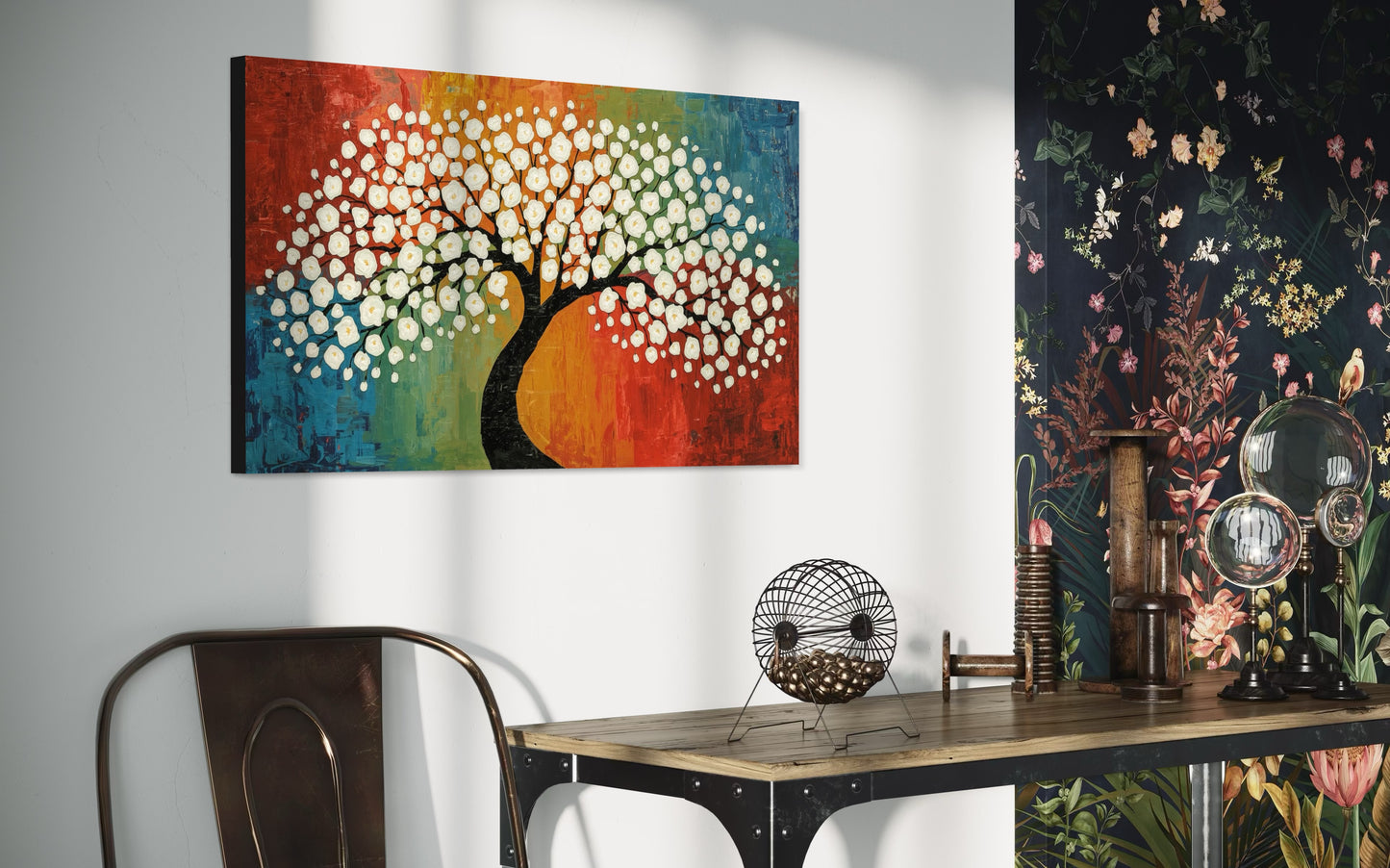 Blossom of Harmony – Textured Tree Wall Art