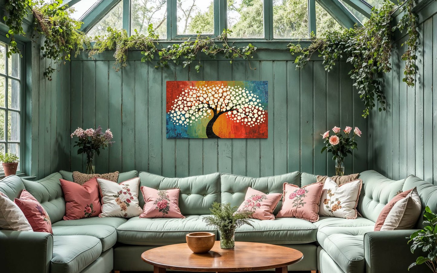 Blossom of Harmony – Textured Tree Wall Art