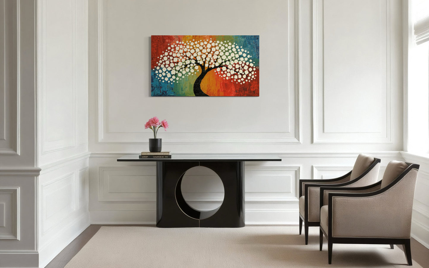 Blossom of Harmony – Textured Tree Wall Art
