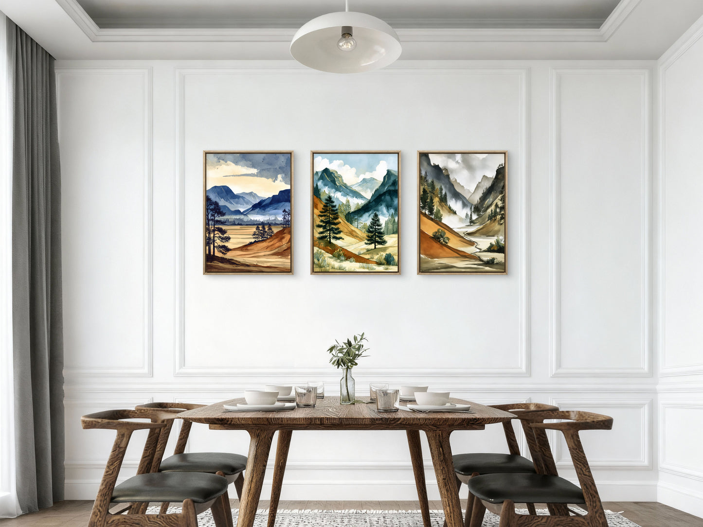 “Mountain Calm – Set of 3 Wall Art”