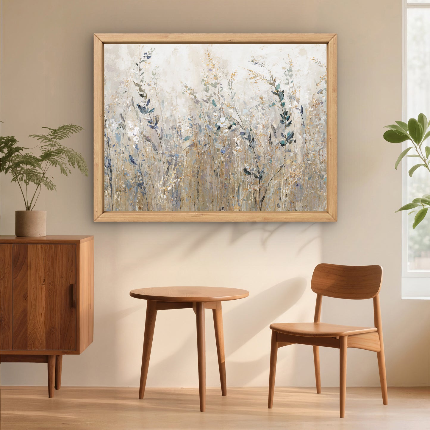Stillness of the Meadow – Abstract Neutral Wall Art