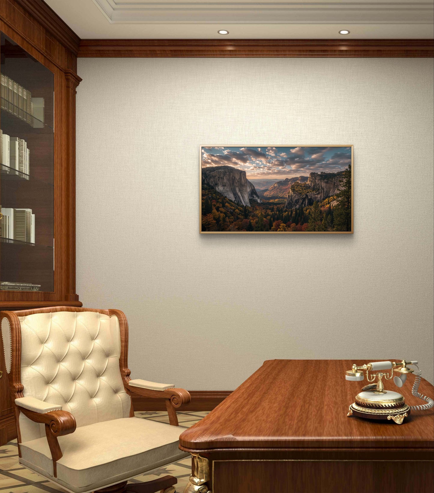 Valley of Gold — Autumn Mountain Panorama Wall Art