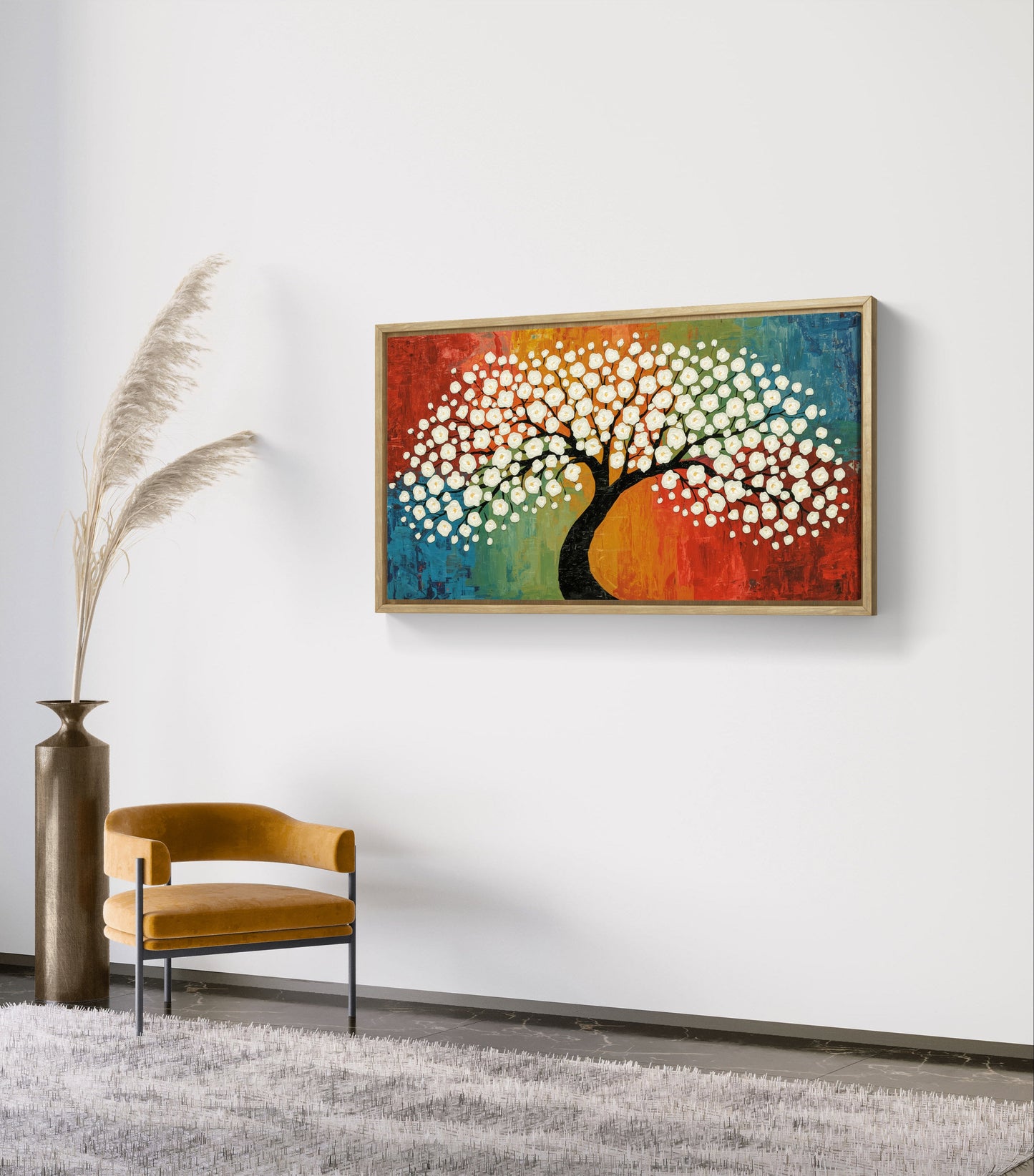 Blossom of Harmony – Textured Tree Wall Art