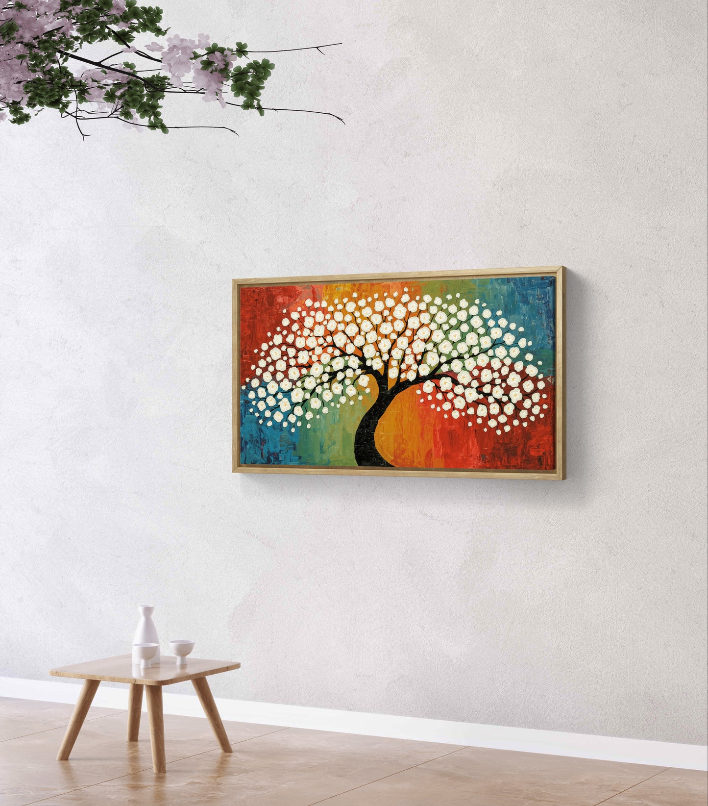Blossom of Harmony – Textured Tree Wall Art