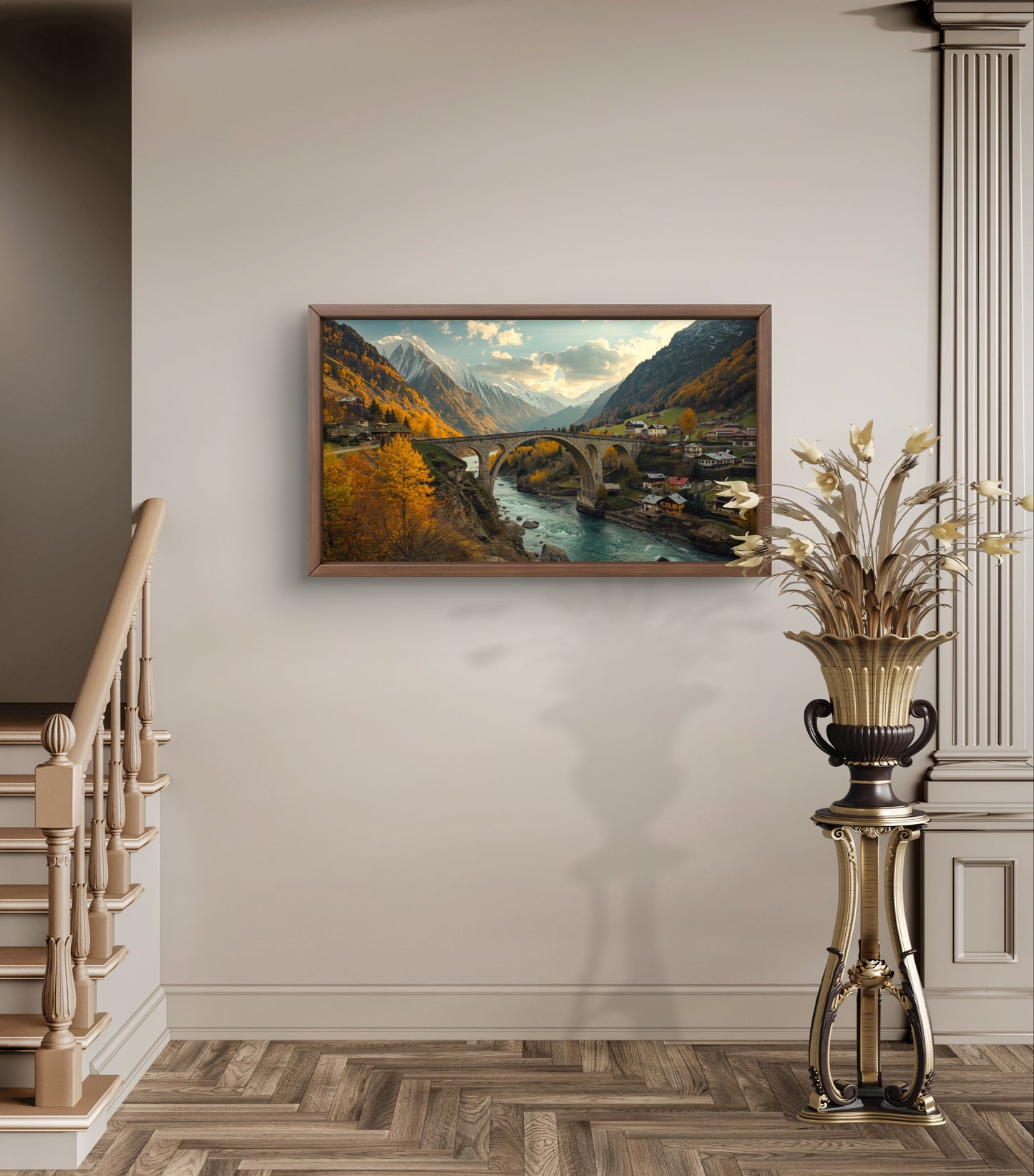 Golden Bridge of Silence – Path Through the Mountains
