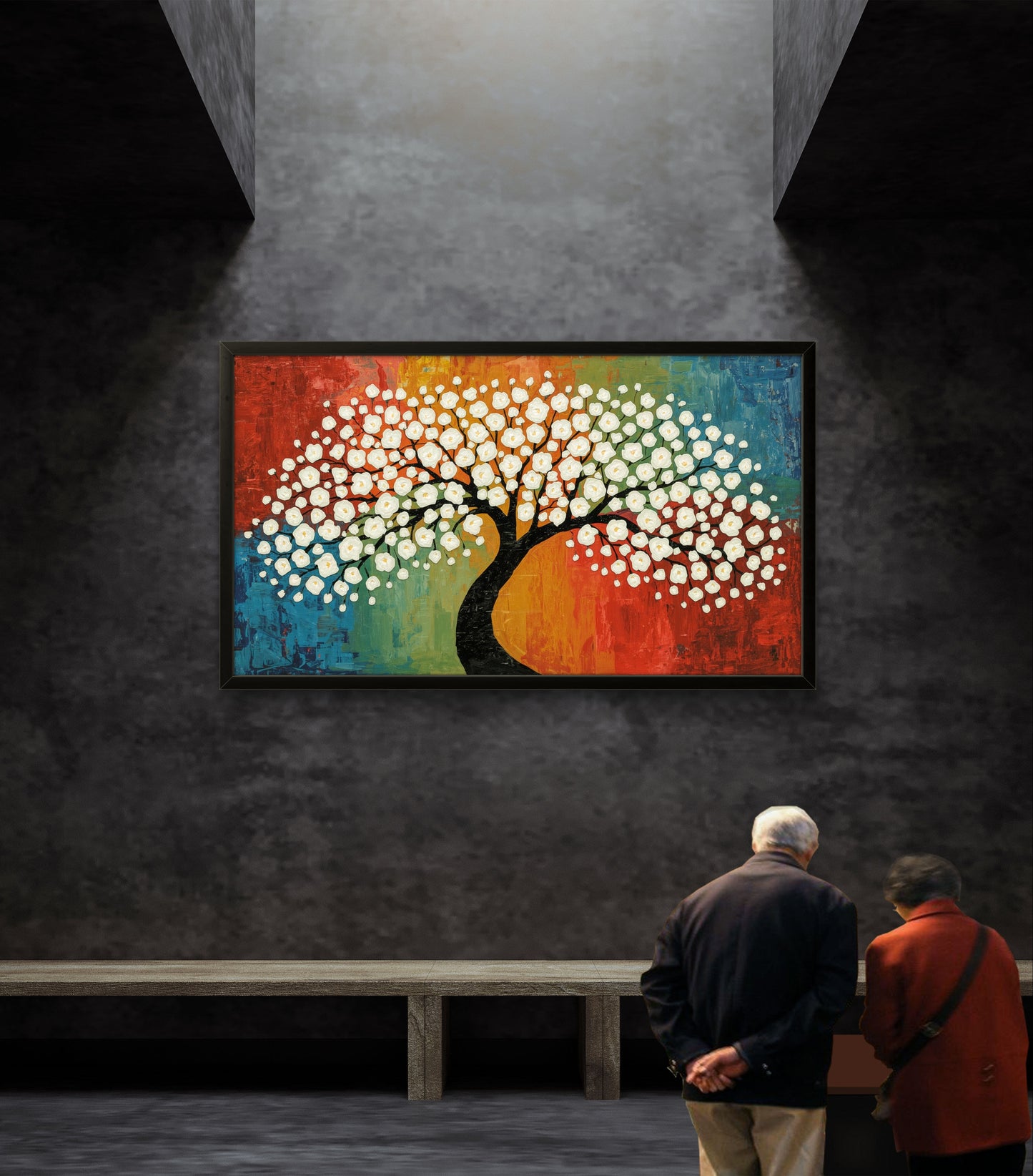 Blossom of Harmony – Textured Tree Wall Art