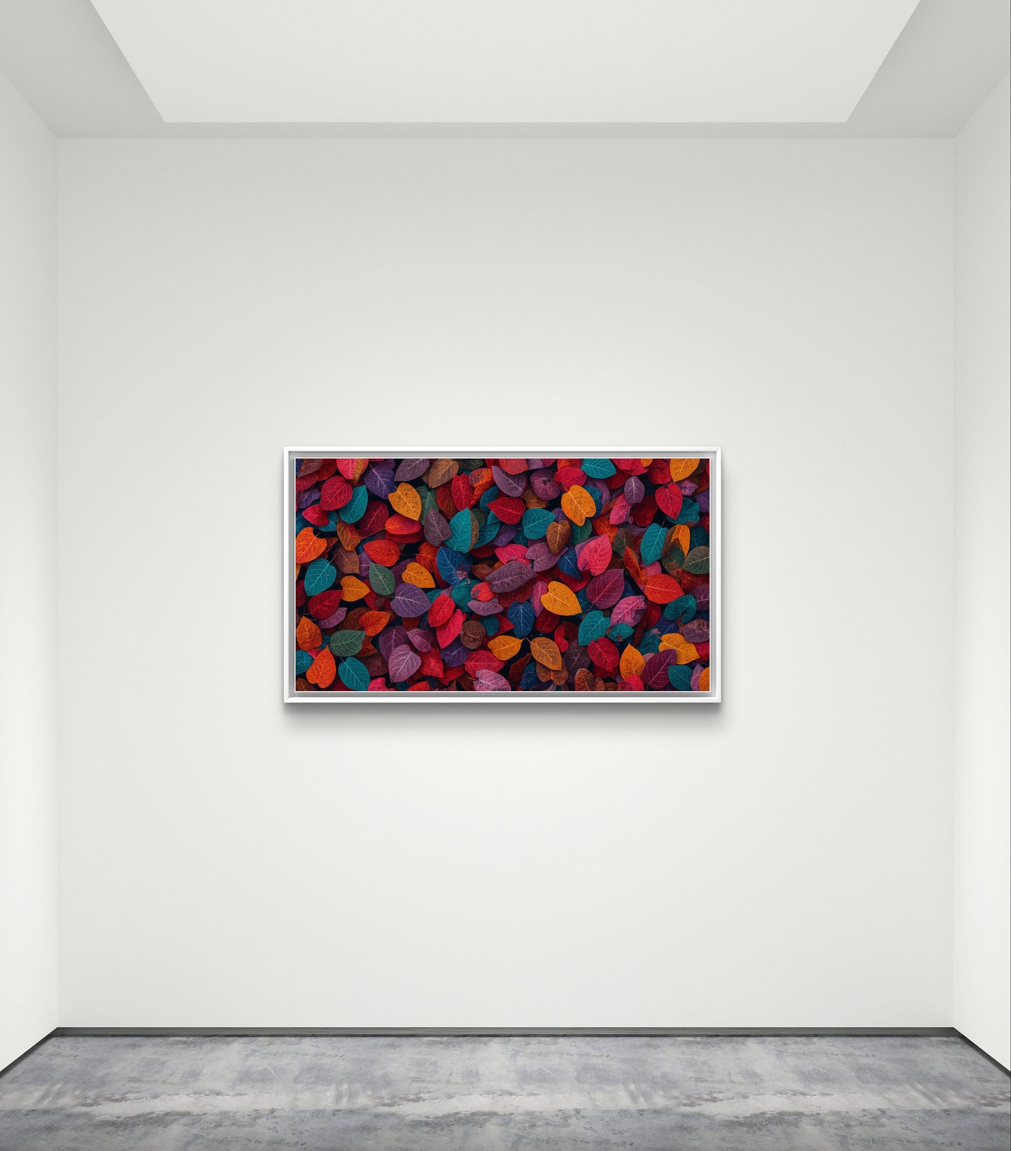 “Autumn Harmony – Vibrant Leaves Wall Art Print”