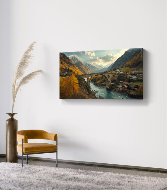 Golden Bridge of Silence – Path Through the Mountains
