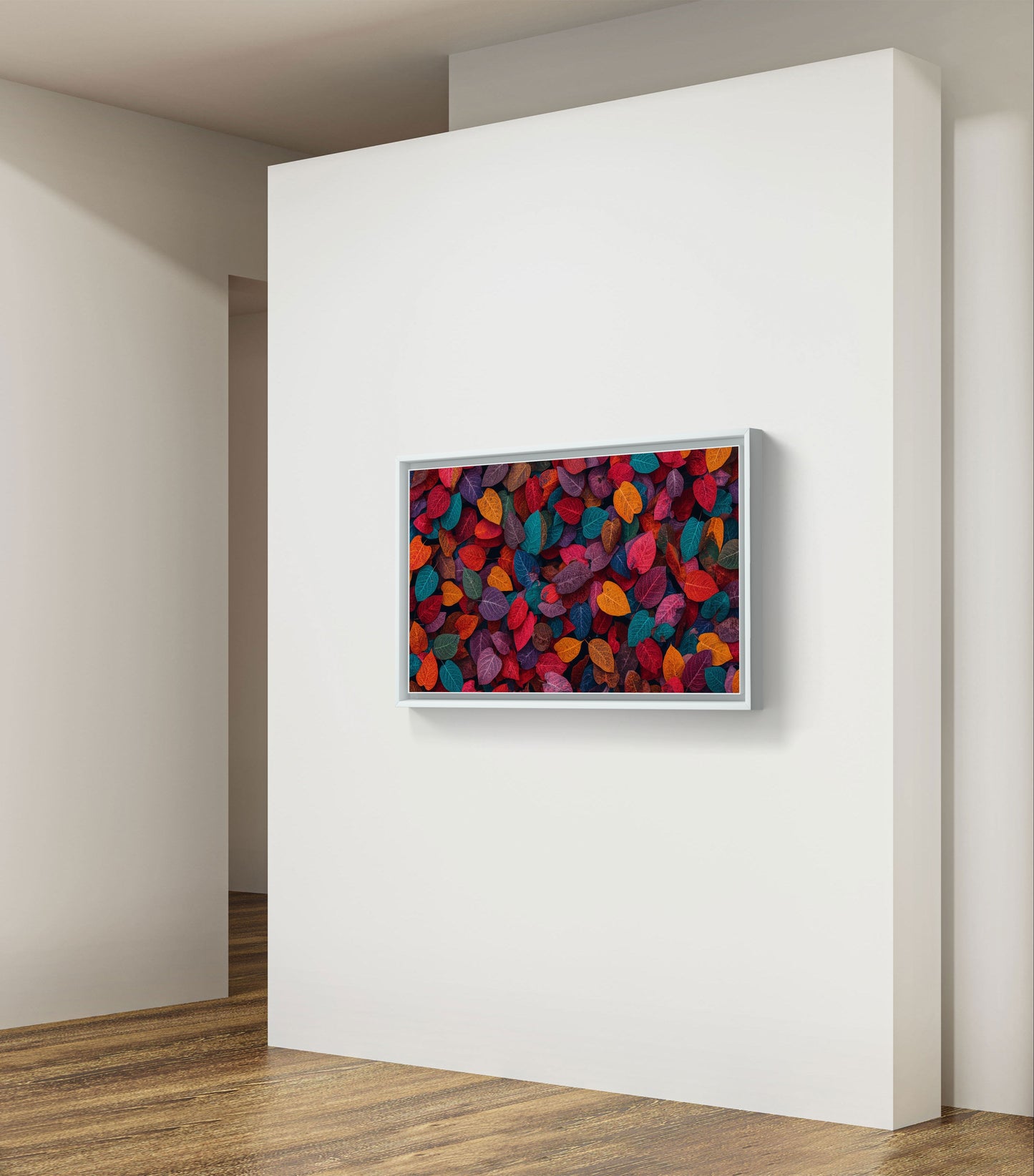 “Autumn Harmony – Vibrant Leaves Wall Art Print”
