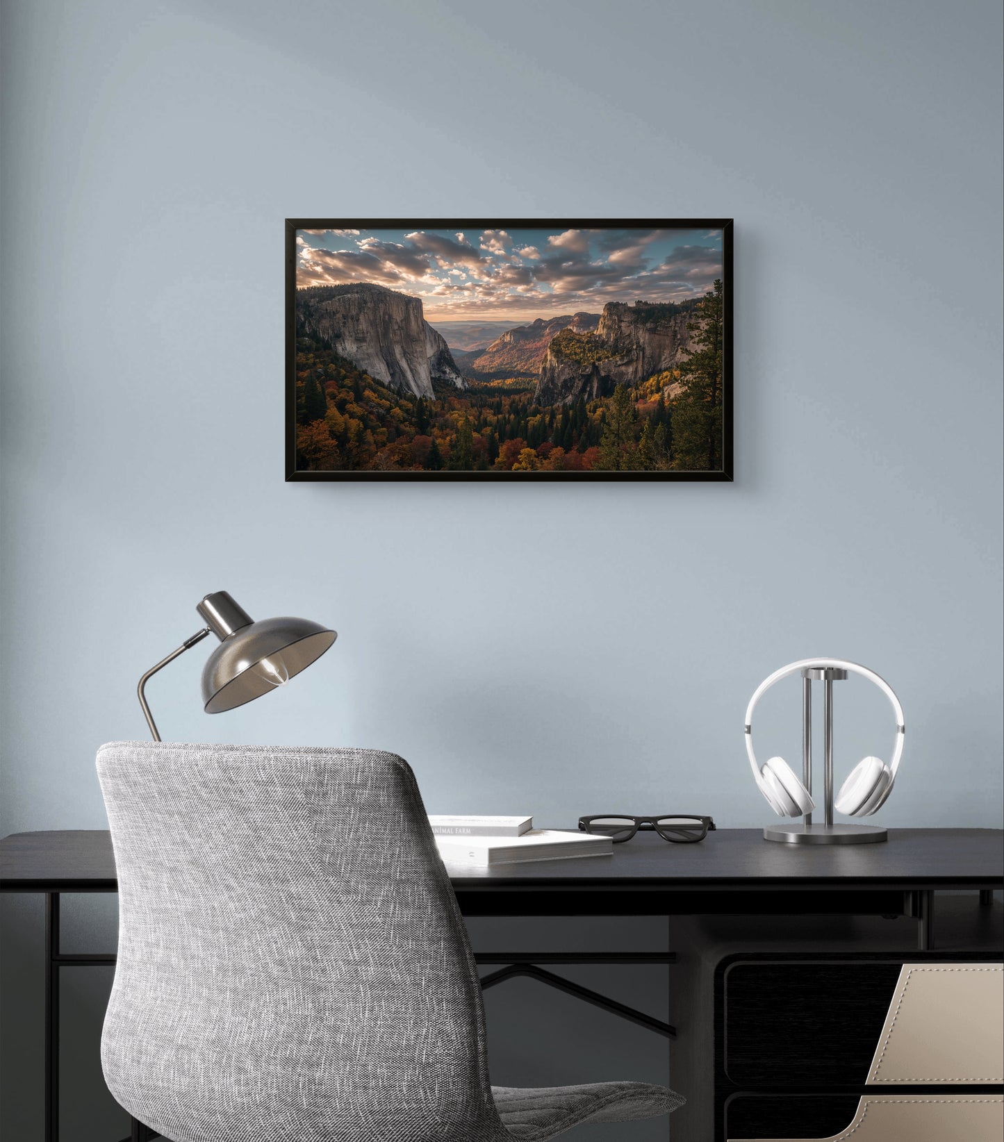 Valley of Gold — Autumn Mountain Panorama Wall Art