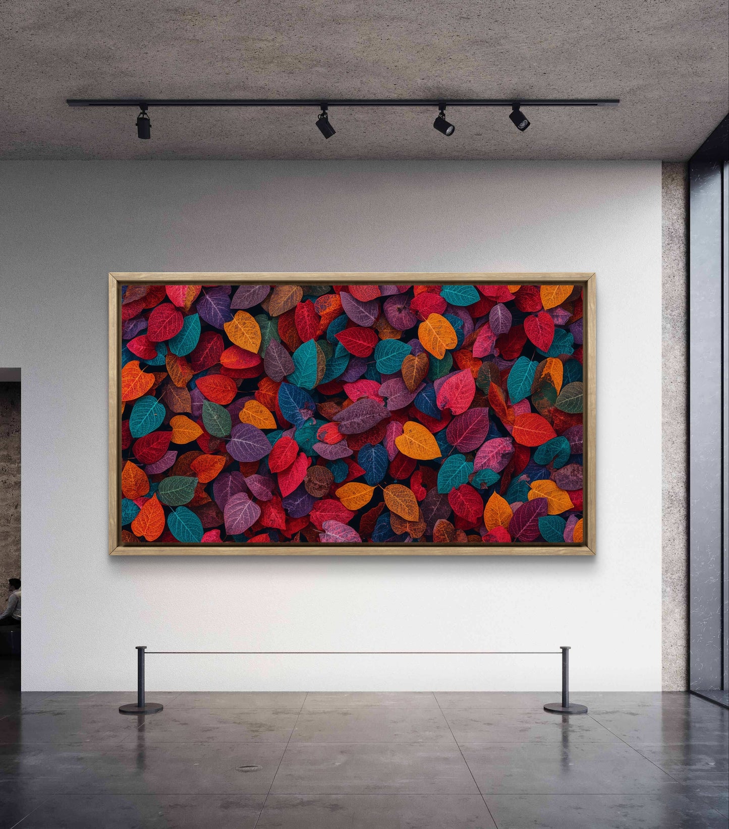 “Autumn Harmony – Vibrant Leaves Wall Art Print”