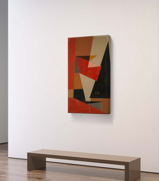 Geometry of Silence – Abstract Composition Premium Wall Art Print