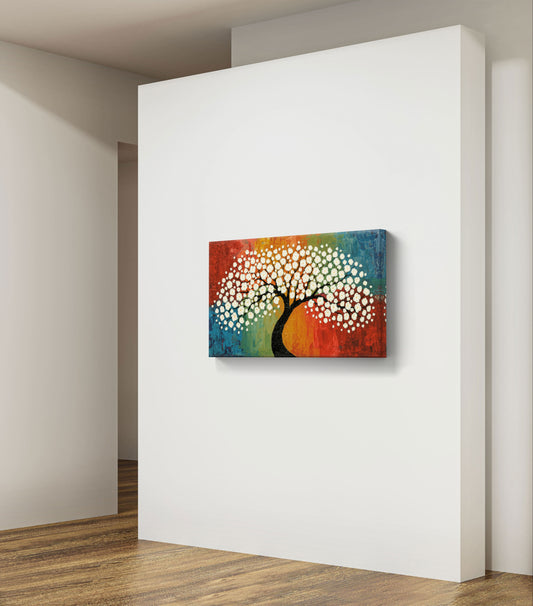 Blossom of Harmony – Textured Tree Wall Art